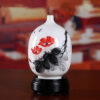 1 Dehua white porcelain hand-painted vase ornaments ceramic porcelain crafts living room antique decoration