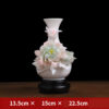 New Chinese-style ceramic handmade vase ornaments living room flower arrangement small porcelain bottle high-grade luxury and high-grade sense art decorations.
