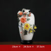Ceramic vase ornaments Dehua traditional pinch crafts home living room TV cabinet antique rack