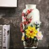 Chinese handmade ceramic flower vase ornaments living room flower arrangement antique porcelain decorative crafts