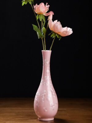 Crystal glaze ceramic vase home living room flower arrangement wine cabinet antique table top decorative ornaments