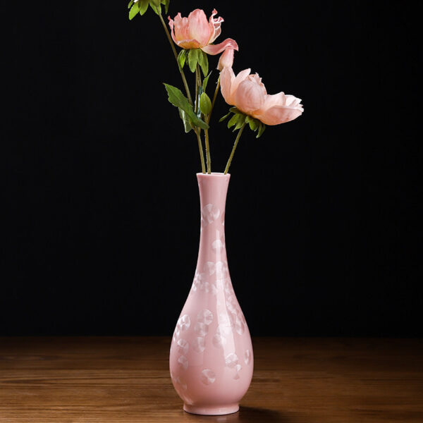 Crystal glaze ceramic vase home living room flower arrangement wine cabinet antique table top decorative ornaments