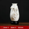 2_KD54-41A-2A 牡丹花瓶(含底座) Ceramic handmade peony porcelain flower living room study decoration high-end atmosphere vase flower arrangement luxury high-grade sense decorations.
