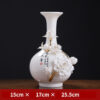 High-end handmade ceramic gold vase living room study wine cabinet antique shelf ornaments decorations