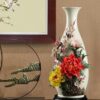 Chinese handmade ceramic flower vase ornaments living room flower arrangement antique porcelain decorative crafts