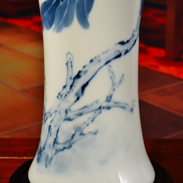 Ceramic hand-painted vase ornaments Chinese living room TV cabinet antique shelf decorations