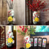 Chinese handmade ceramic flower vase ornaments living room flower arrangement antique porcelain decorative crafts
