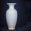 SKU_06_仿大宋官窑观音瓶+送底座+证书 Jingdezhen porcelain antique Dasong official kiln celadon vase ornaments living room flower arrangement new Chinese retro decoration