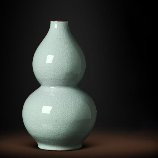 Jingdezhen ceramic vase antique enamel home living room flower arrangement wine cabinet antique shelf decorations porcelain ornaments