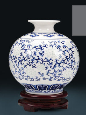 Crystal glaze ceramic vase home living room flower arrangement wine cabinet antique table top decorative ornaments