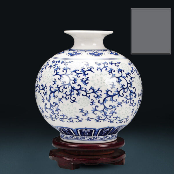 Crystal glaze ceramic vase home living room flower arrangement wine cabinet antique table top decorative ornaments