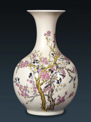 SKU_2_【热销款】 金色赏瓶不包含底座 Ceramic vase flower arrangement modern home decoration crafts Chinese living room TV cabinet ornaments gifts