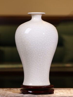 Ceramics Song Dynasty aesthetics living room advanced sense New Chinese white vase large Zen wind ornaments