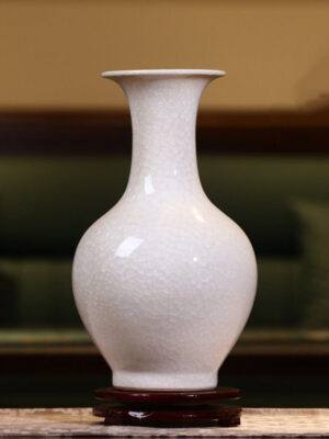 Ceramics Song Dynasty aesthetics living room advanced sense New Chinese white vase large Zen wind ornaments