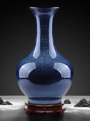 Crystal glaze ceramic vase home living room flower arrangement wine cabinet antique table top decorative ornaments
