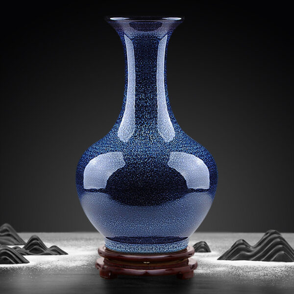 Crystal glaze ceramic vase home living room flower arrangement wine cabinet antique table top decorative ornaments