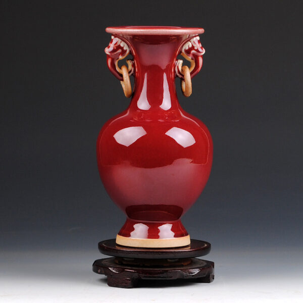 Crystal glaze ceramic vase home living room flower arrangement wine cabinet antique table top decorative ornaments