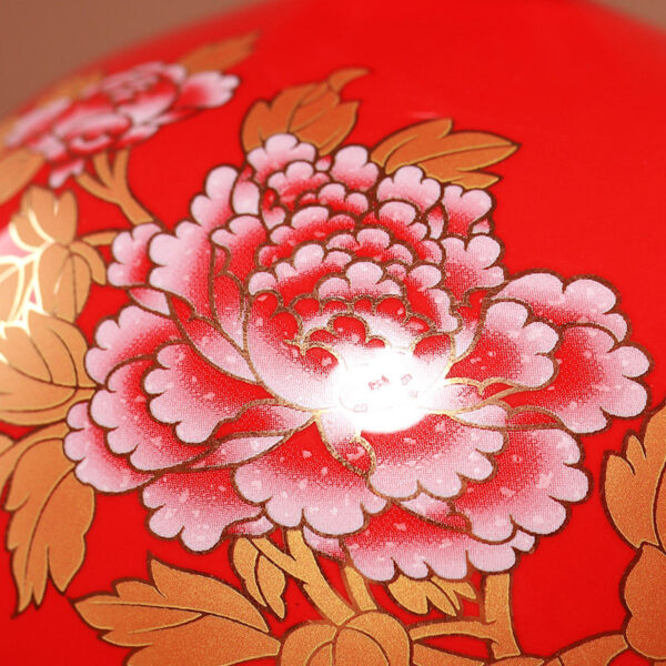 China red ceramic vase ornaments new Chinese home living room TV cabinet antique shelf decorations.